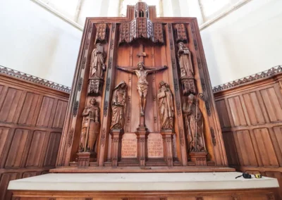 World War 2 Reredos in St. Johns The Baptist Church, Coleford