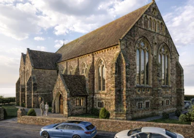 CGI Visualisation of the converted St John's Church into residential dwellings.,St Johns,Church,Coleford